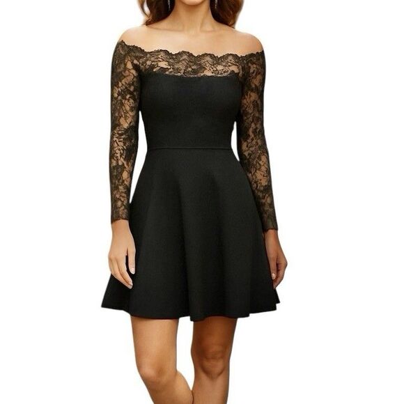 BB Dakota Womens Dress Small Off The Shoulder Cocktail Festival Party Graduation - Picture 1 of 14